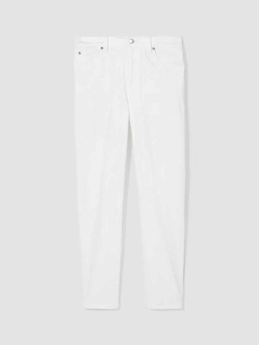 Eileen Fisher Pants, Shorts &amp; Jumpsuits | Organic Cotton Denim Slim Jean White - Women