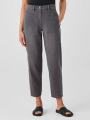 Eileen Fisher Pants, Shorts &amp; Jumpsuits | Organic Cotton Stretch Lantern Jean Carbon - Women