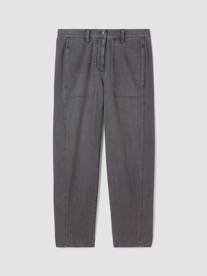Eileen Fisher Pants, Shorts &amp; Jumpsuits | Organic Cotton Stretch Lantern Jean Carbon - Women