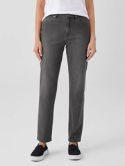 Eileen Fisher Pants, Shorts &amp; Jumpsuits | Organic Cotton Stretch Slim Jean Carbon - Women
