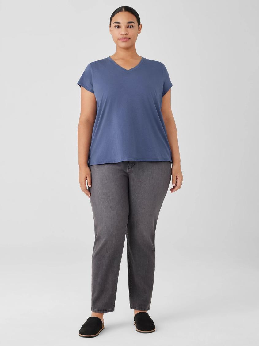 Eileen Fisher Pants, Shorts &amp; Jumpsuits | Organic Cotton Stretch Slim Jean Carbon - Women