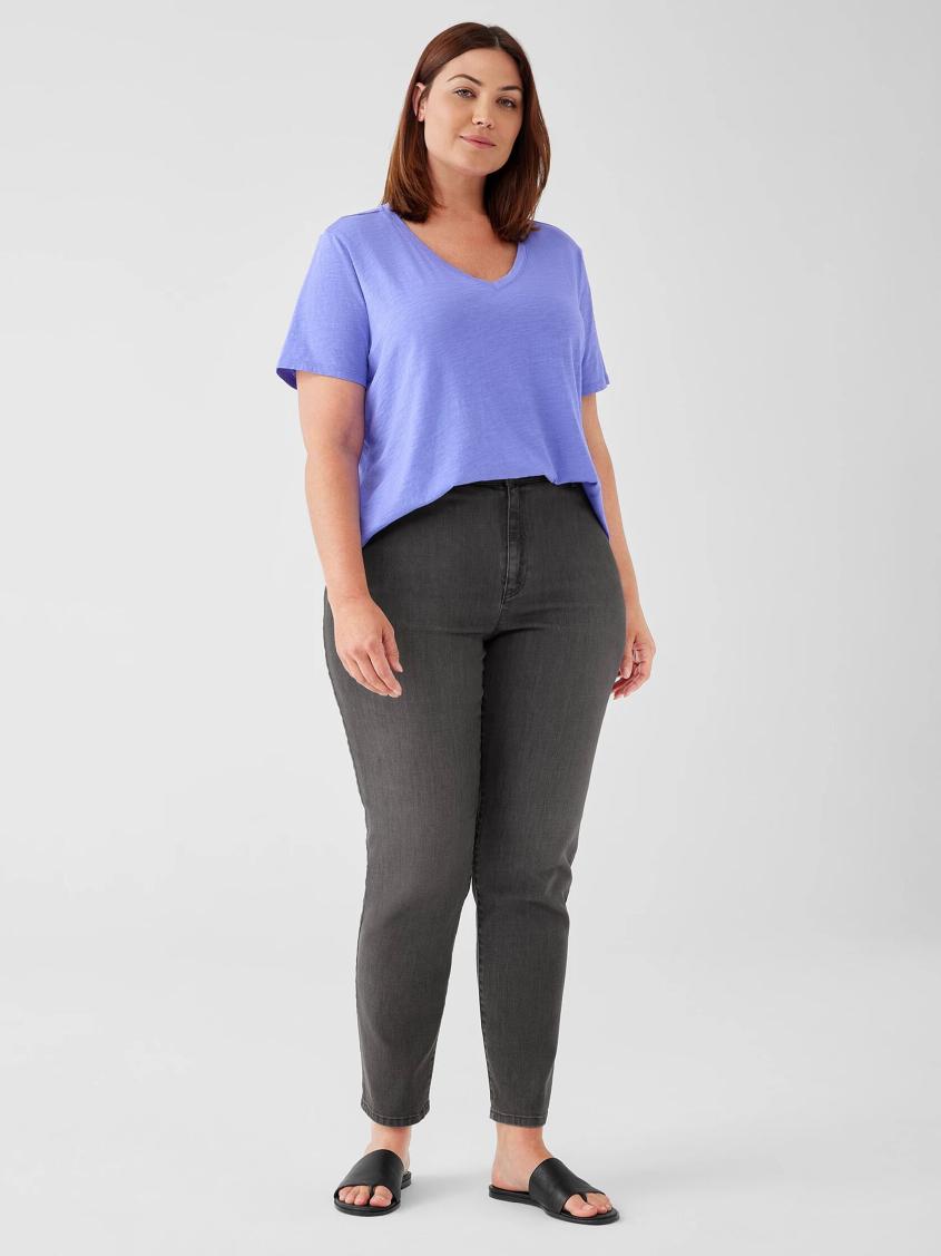 Eileen Fisher Pants, Shorts &amp; Jumpsuits | Organic Cotton Stretch Slim Jean Carbon - Women