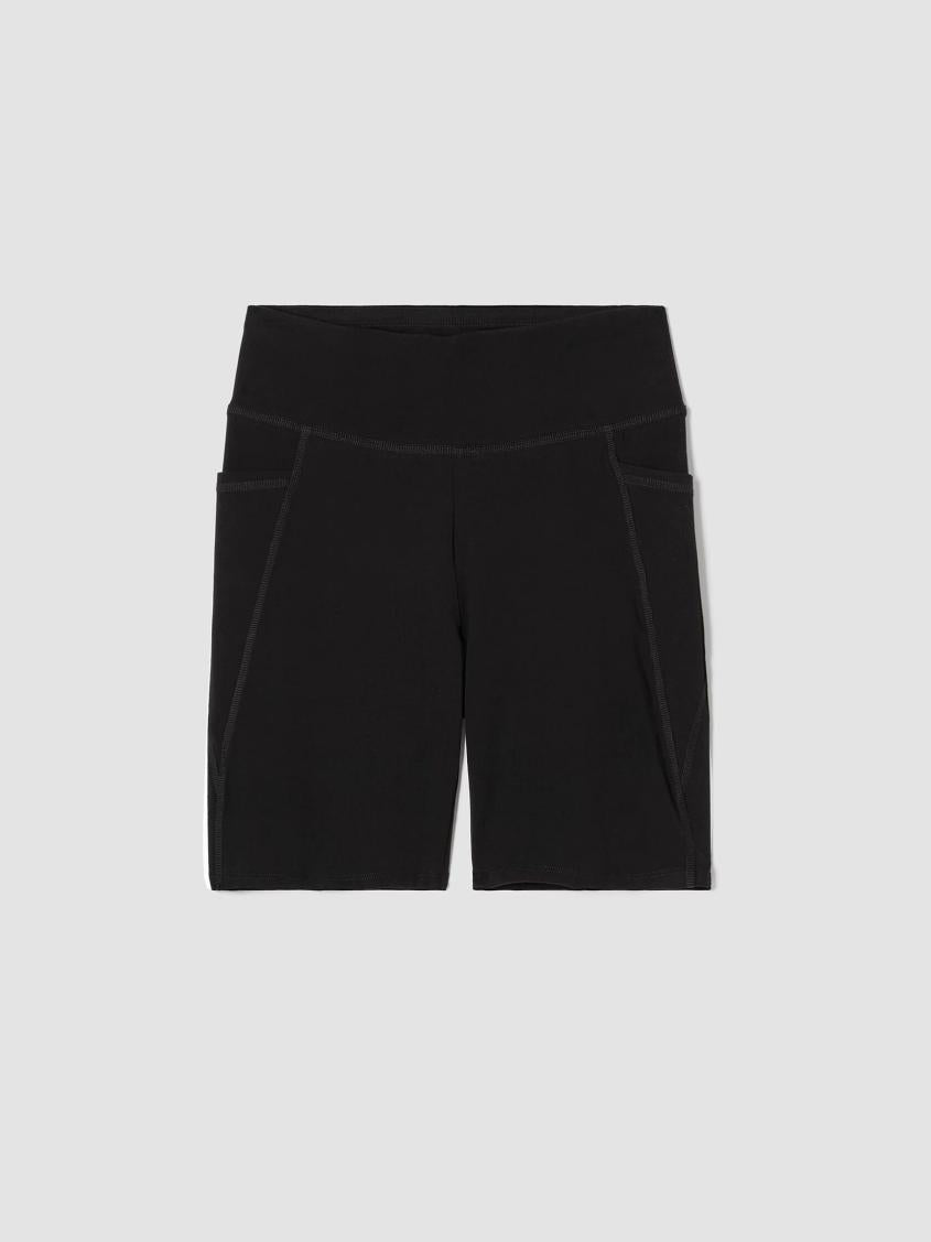 Eileen Fisher Pants, Shorts &amp; Jumpsuits | Pima Cotton Stretch Jersey Shorts Black - Women