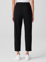 Eileen Fisher Pants, Shorts &amp; Jumpsuits | Pima Cotton Stretch Jersey Tapered Pant Black - Women