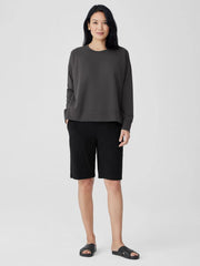 Eileen Fisher Pants, Shorts &amp; Jumpsuits | Pima Cotton Stretch Jersey Walking Shorts Black - Women