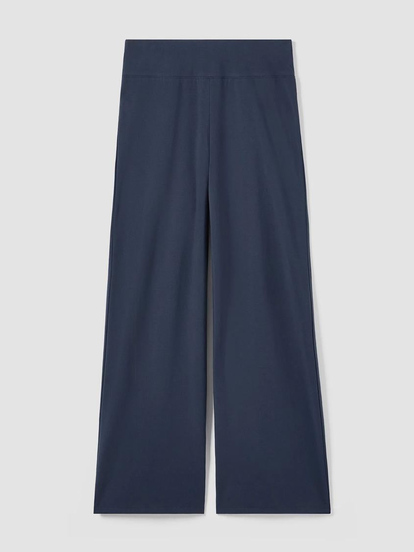 Eileen Fisher Pants, Shorts &amp; Jumpsuits | Pima Cotton Stretch Jersey Wide-Leg Pant Ocean - Women