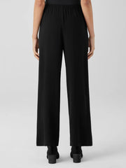 Eileen Fisher Pants, Shorts &amp; Jumpsuits | Silk Georgette Crepe Straight Pant Black - Women