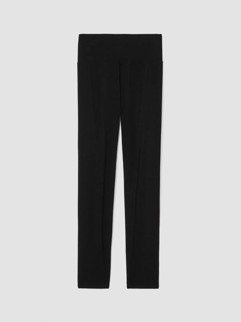 Eileen Fisher Pants, Shorts &amp; Jumpsuits | Stretch Jersey Knit High-Waisted Leggings Black - Women