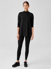 Eileen Fisher Pants, Shorts &amp; Jumpsuits | Stretch Jersey Knit High-Waisted Leggings Black - Women
