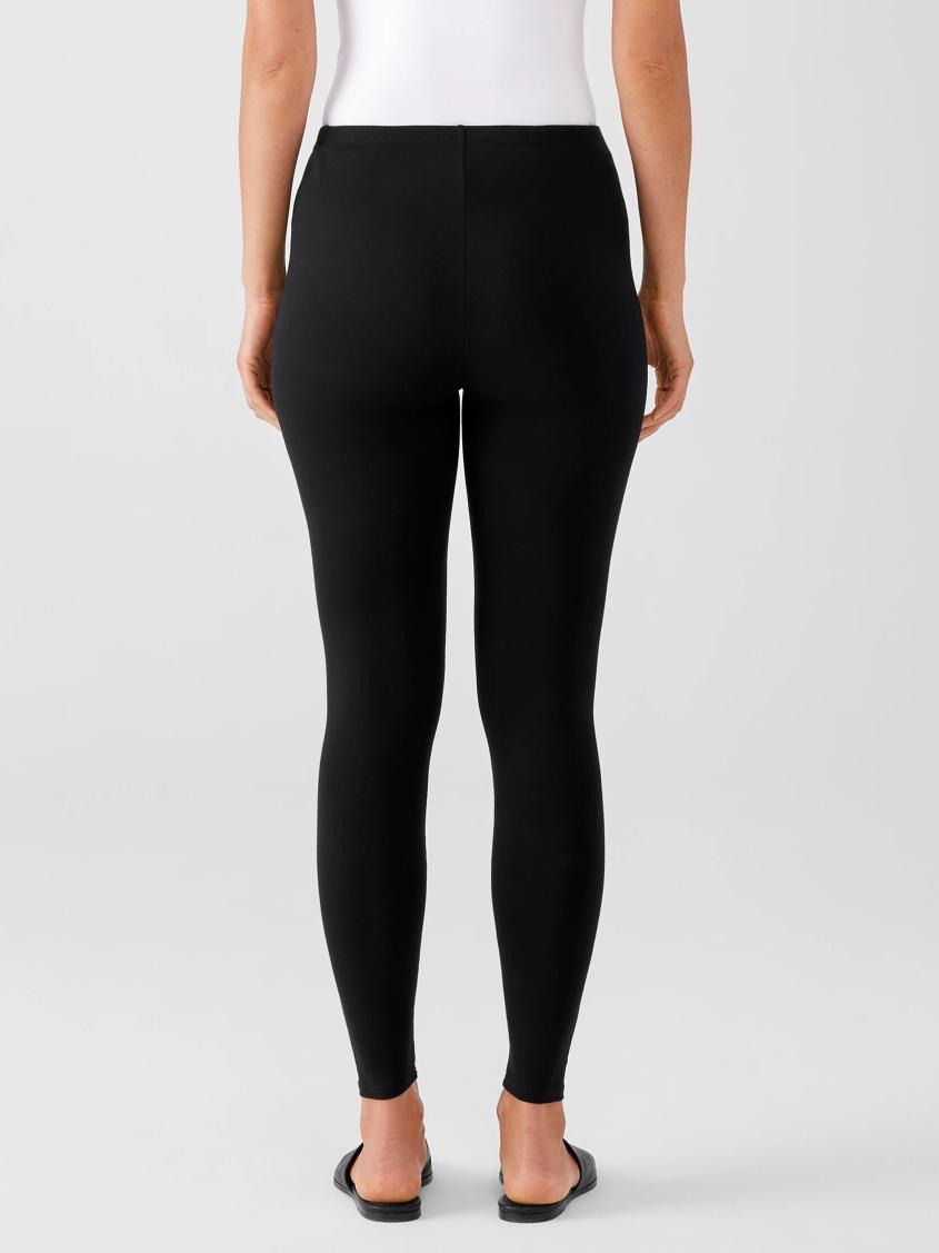 Eileen Fisher Pants, Shorts &amp; Jumpsuits | Stretch Jersey Knit Leggings Black - Women