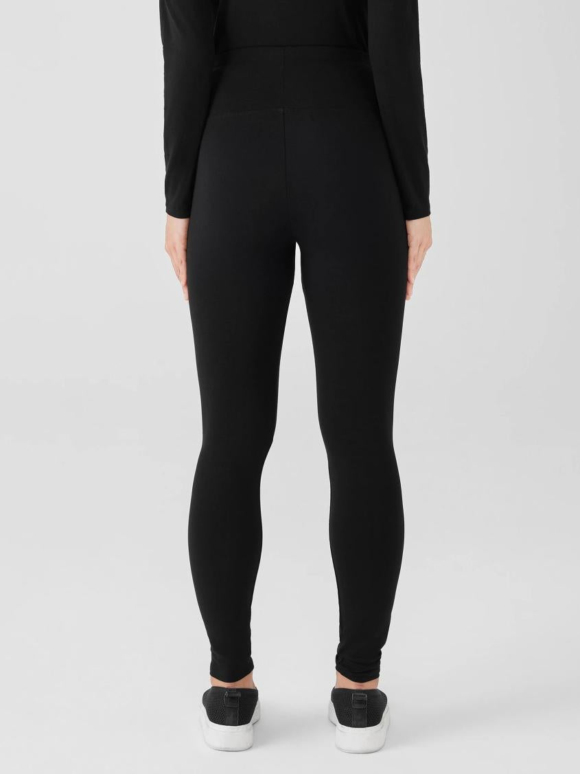 Eileen Fisher Pants, Shorts &amp; Jumpsuits | Stretch Jersey Knit Leggings Black - Women