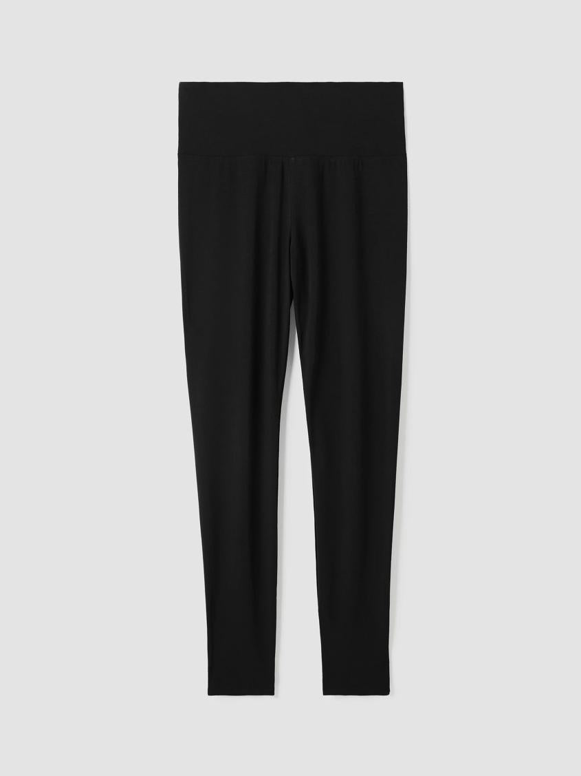 Eileen Fisher Pants, Shorts &amp; Jumpsuits | Stretch Jersey Knit Leggings Black - Women