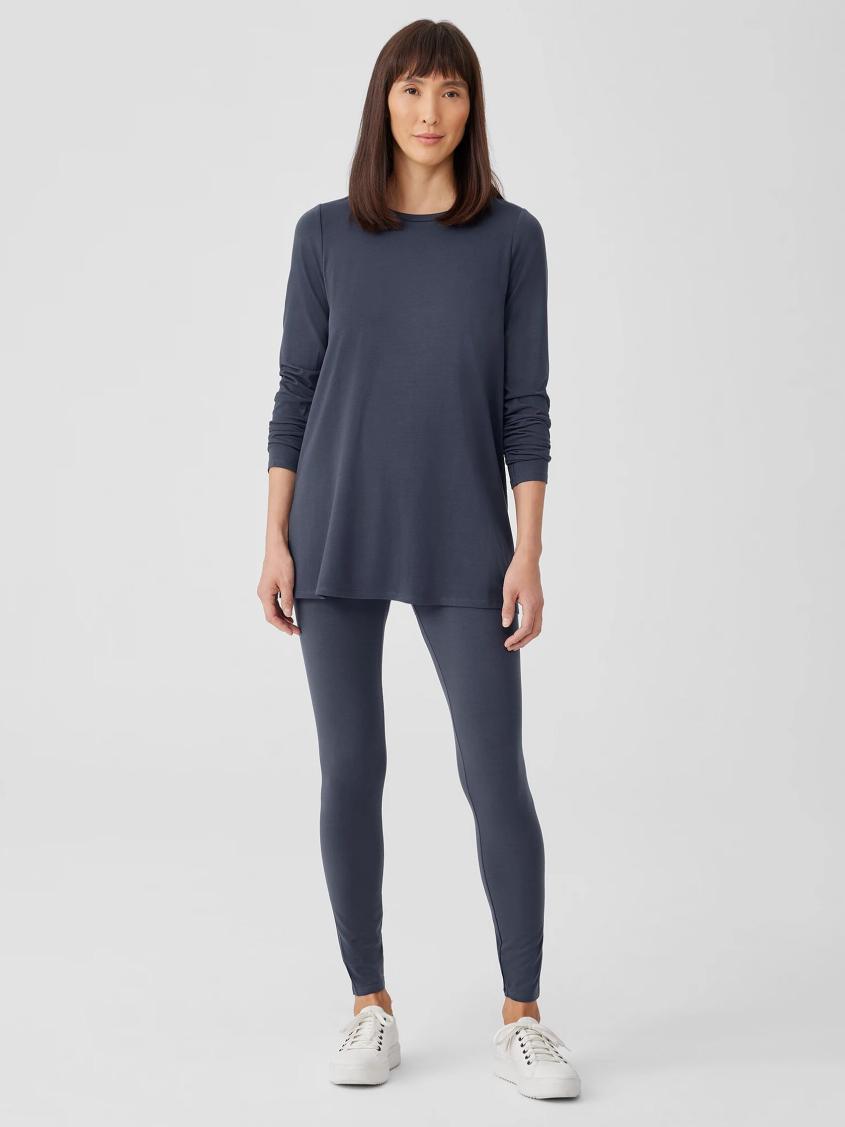 Eileen Fisher Pants, Shorts &amp; Jumpsuits | Stretch Jersey Knit Leggings Ocean - Women