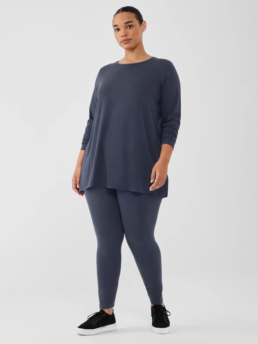 Eileen Fisher Pants, Shorts &amp; Jumpsuits | Stretch Jersey Knit Leggings Ocean - Women