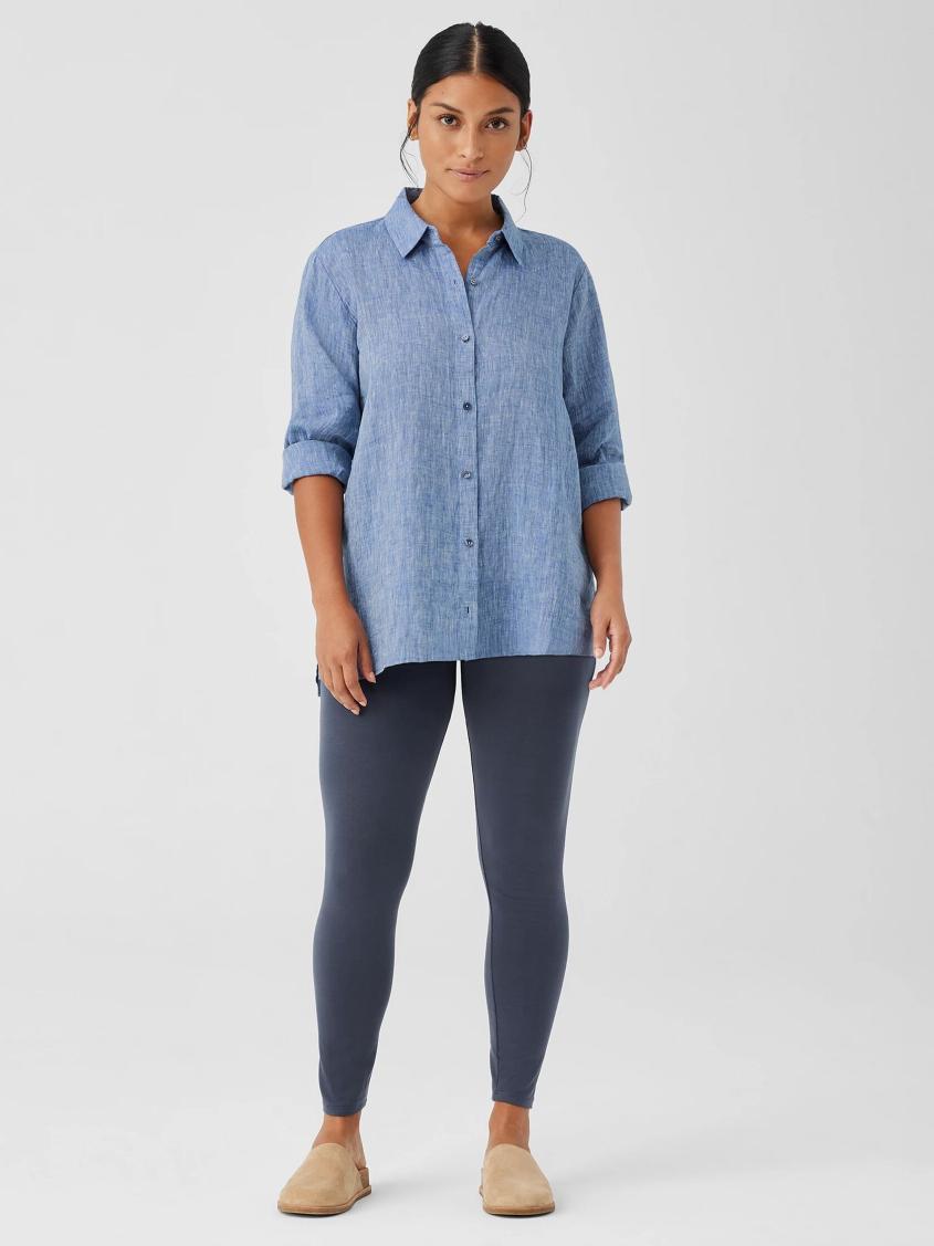 Eileen Fisher Pants, Shorts &amp; Jumpsuits | Stretch Jersey Knit Leggings Ocean - Women