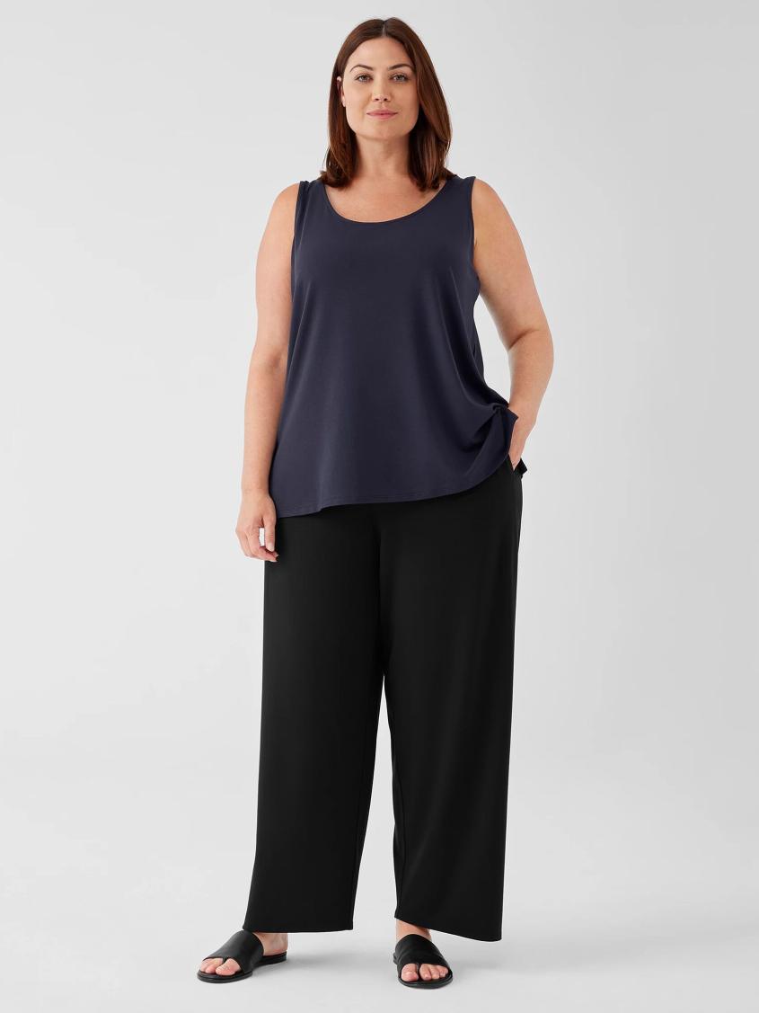 Eileen Fisher Pants, Shorts &amp; Jumpsuits | Stretch Jersey Knit Straight Pant Black - Women