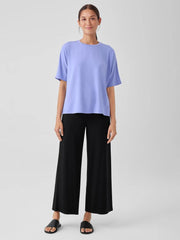 Eileen Fisher Pants, Shorts &amp; Jumpsuits | Stretch Jersey Knit Wide-Leg Pant Black - Women