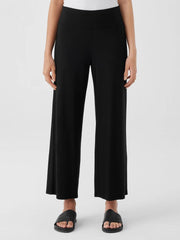 Eileen Fisher Pants, Shorts &amp; Jumpsuits | Stretch Jersey Knit Wide-Leg Pant Black - Women