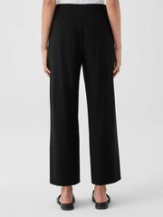Eileen Fisher Pants, Shorts &amp; Jumpsuits | Stretch Jersey Knit Wide-Leg Pant Black - Women