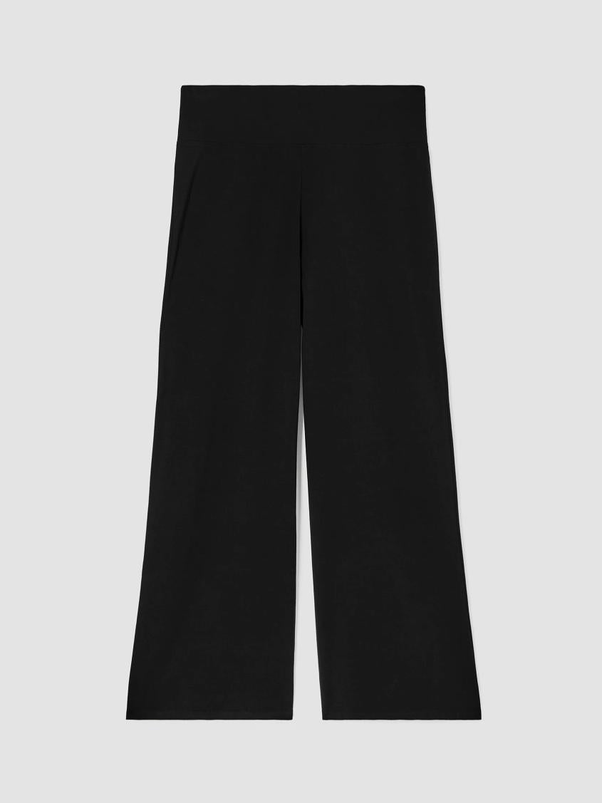 Eileen Fisher Pants, Shorts &amp; Jumpsuits | Stretch Jersey Knit Wide-Leg Pant Black - Women