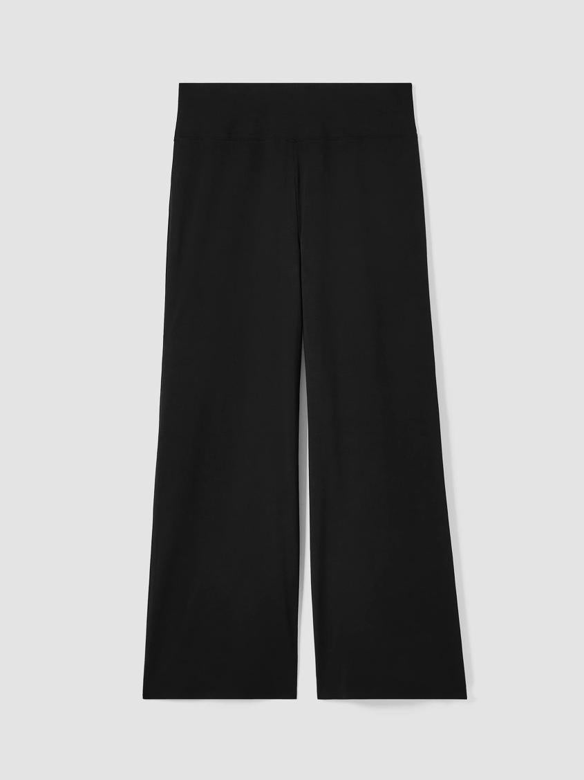 Eileen Fisher Pants, Shorts &amp; Jumpsuits | Stretch Jersey Knit Wide-Leg Pant Black - Women