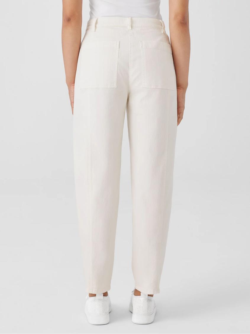 Eileen Fisher Pants, Shorts &amp; Jumpsuits | Undyed Organic Cotton Denim Lantern Jean Undyed Natural - Women