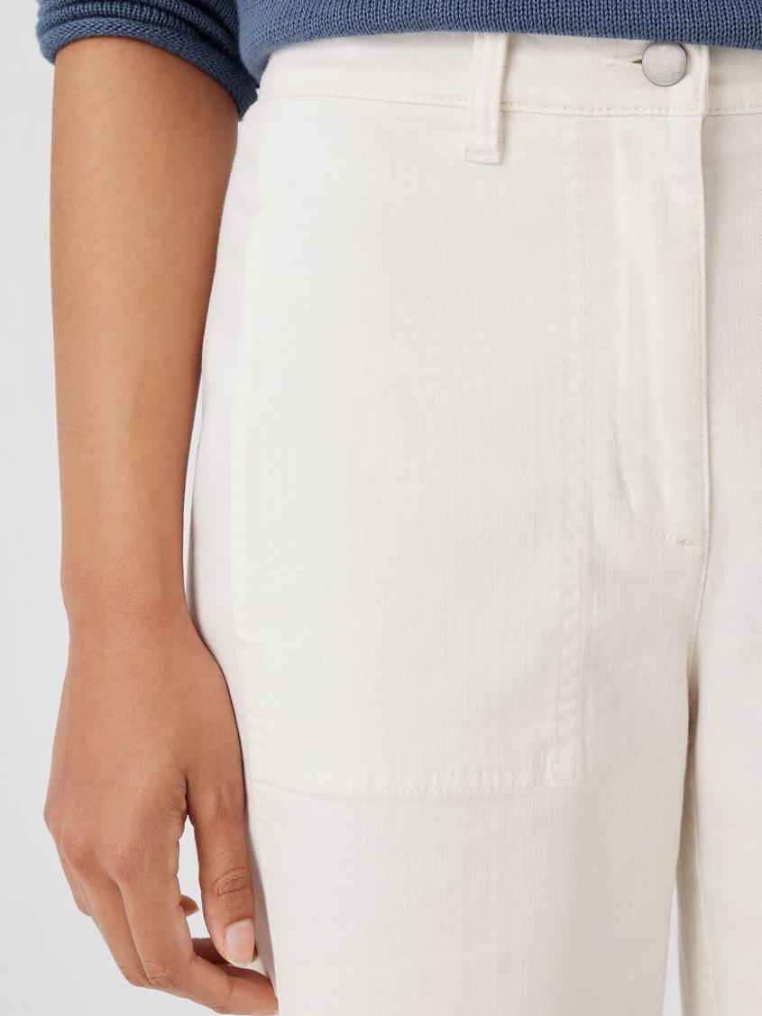 Eileen Fisher Pants, Shorts &amp; Jumpsuits | Undyed Organic Cotton Denim Lantern Jean Undyed Natural - Women
