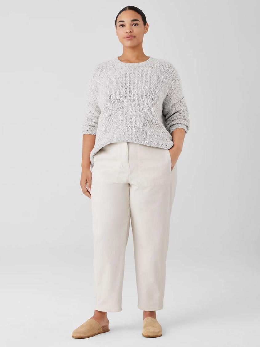 Eileen Fisher Pants, Shorts &amp; Jumpsuits | Undyed Organic Cotton Denim Lantern Jean Undyed Natural - Women