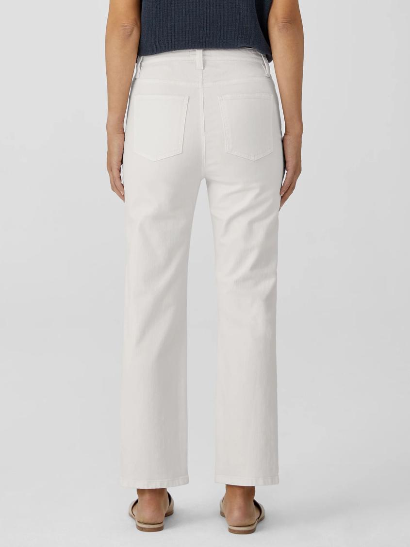 Eileen Fisher Pants, Shorts &amp; Jumpsuits | Undyed Organic Cotton Denim Straight Jean Undyed Natural - Women