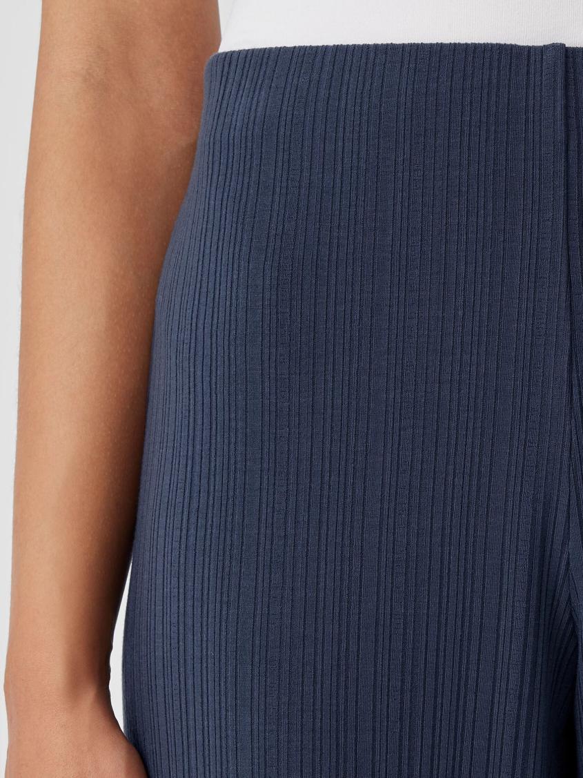 Eileen Fisher Pants, Shorts &amp; Jumpsuits | Variegated Rib Knit Wide-Leg Pant Ocean - Women