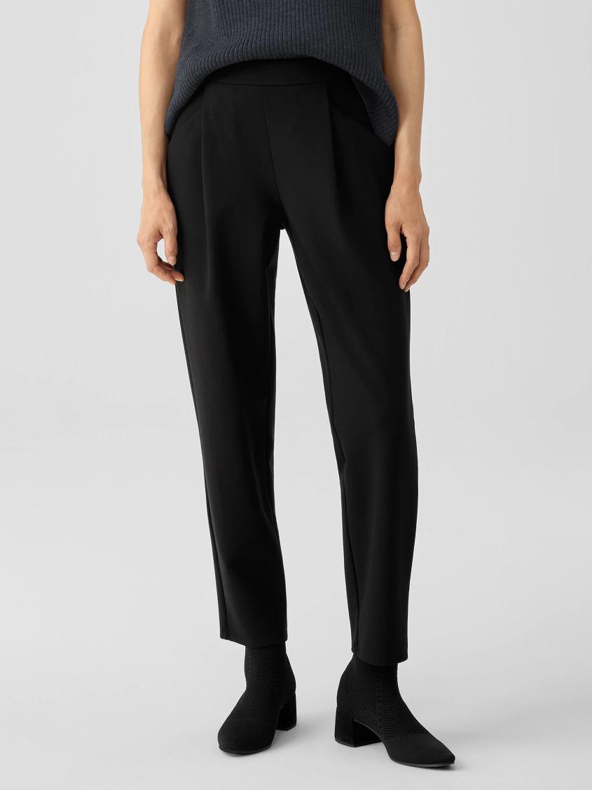 Eileen Fisher Pants, Shorts &amp; Jumpsuits | Washable Flex Ponte Carrot Pant Black - Women