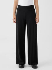 Eileen Fisher Pants, Shorts &amp; Jumpsuits | Washable Flex Ponte High-Waisted Pant Black - Women