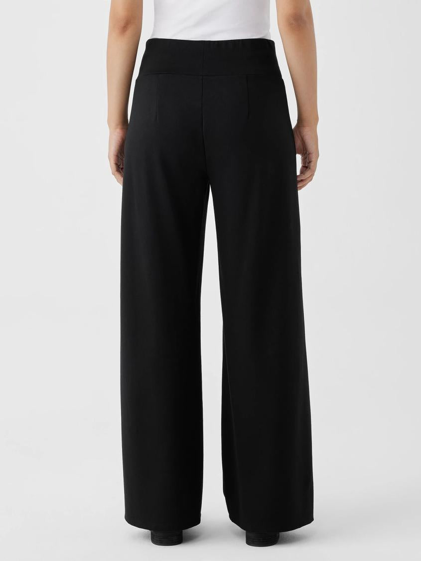 Eileen Fisher Pants, Shorts &amp; Jumpsuits | Washable Flex Ponte High-Waisted Pant Black - Women