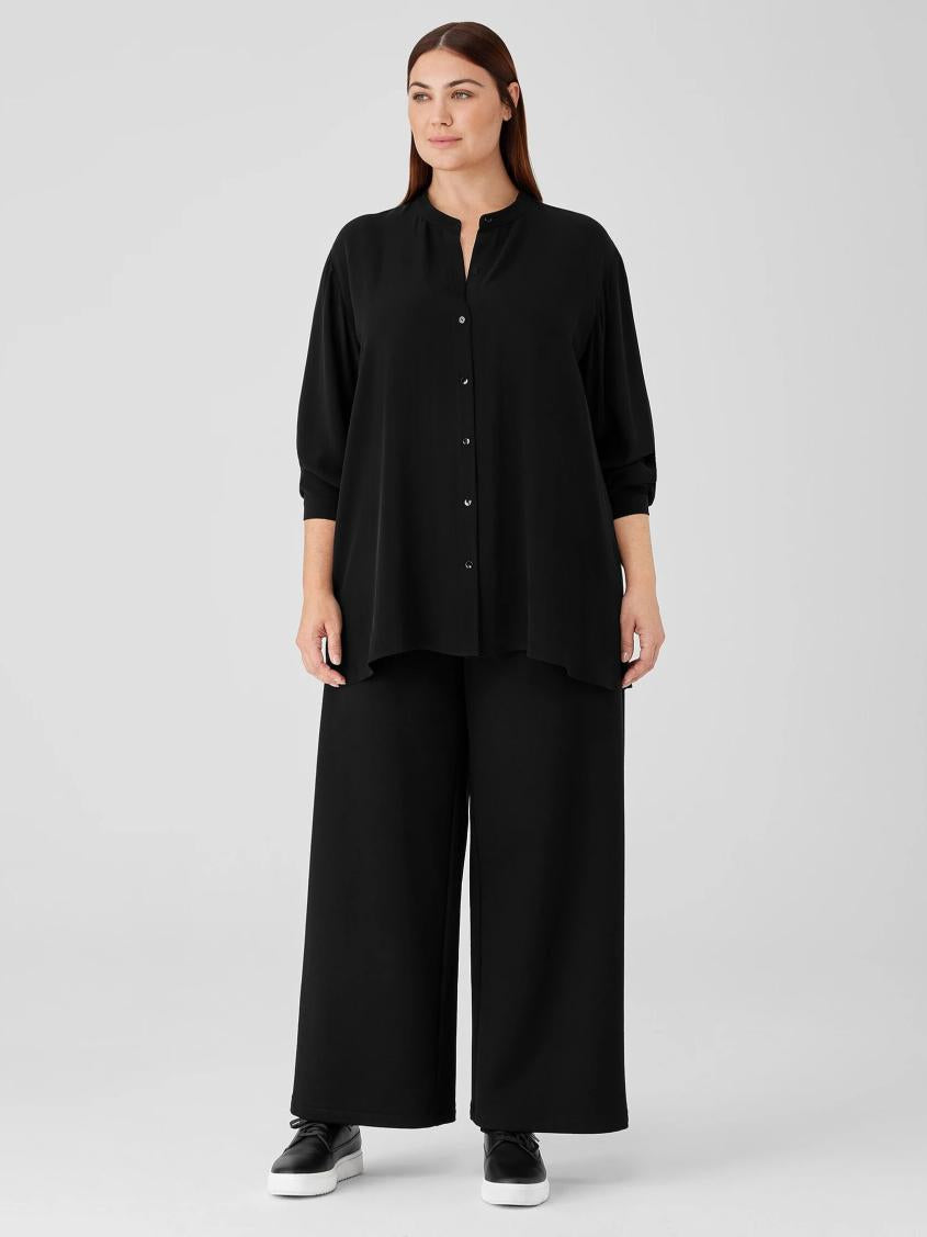 Eileen Fisher Pants, Shorts &amp; Jumpsuits | Washable Flex Ponte High-Waisted Pant Black - Women