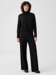 Eileen Fisher Pants, Shorts &amp; Jumpsuits | Washable Flex Ponte High-Waisted Pant Black - Women