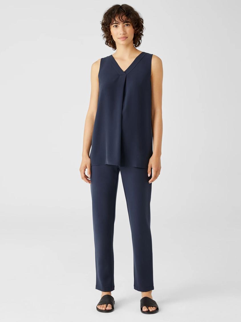 Eileen Fisher Pants, Shorts &amp; Jumpsuits | Washable Flex Ponte Pant Ocean - Women