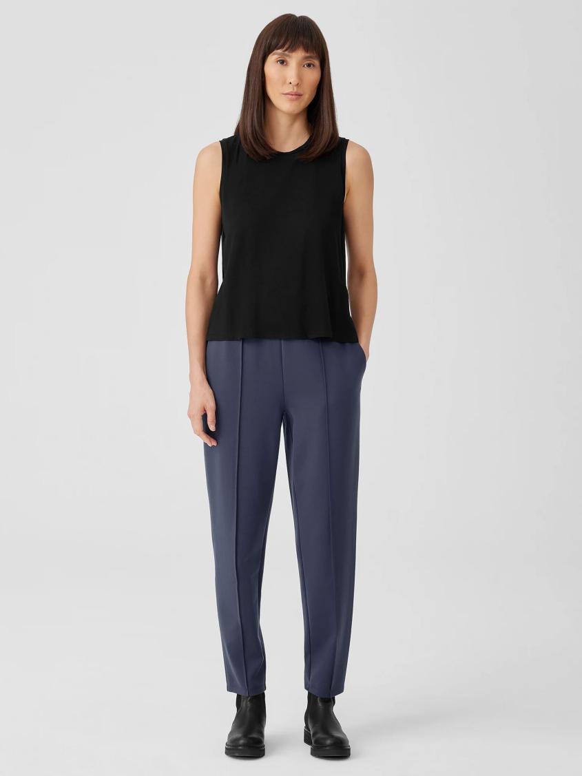 Eileen Fisher Pants, Shorts &amp; Jumpsuits | Washable Flex Ponte Pintuck Pant Ocean - Women