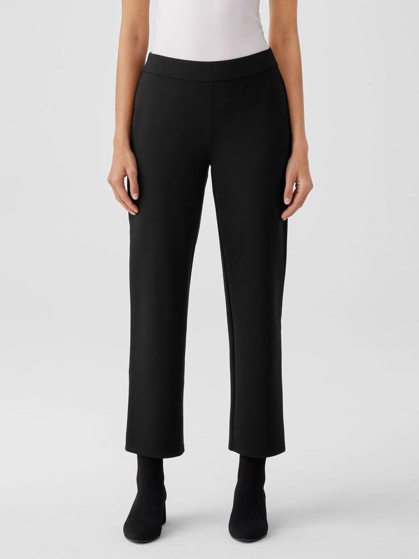 Eileen Fisher Pants, Shorts &amp; Jumpsuits | Washable Flex Ponte Straight Pant Black - Women