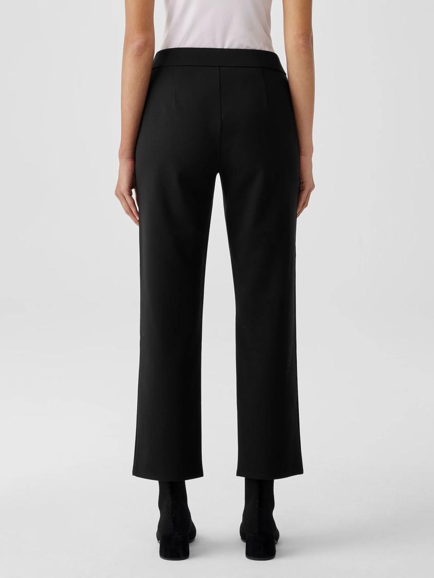 Eileen Fisher Pants, Shorts &amp; Jumpsuits | Washable Flex Ponte Straight Pant Black - Women
