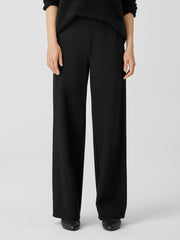 Eileen Fisher Pants, Shorts &amp; Jumpsuits | Washable Flex Ponte Wide-Leg Pant Black - Women