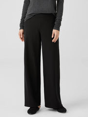 Eileen Fisher Pants, Shorts &amp; Jumpsuits | Washable Flex Ponte Wide-Leg Pant Black - Women