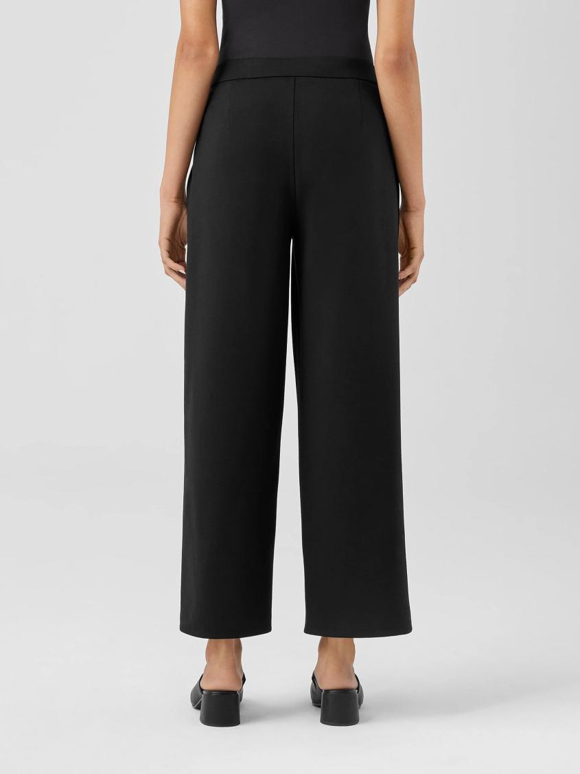 Eileen Fisher Pants, Shorts &amp; Jumpsuits | Washable Flex Ponte Wide-Leg Pant Black - Women