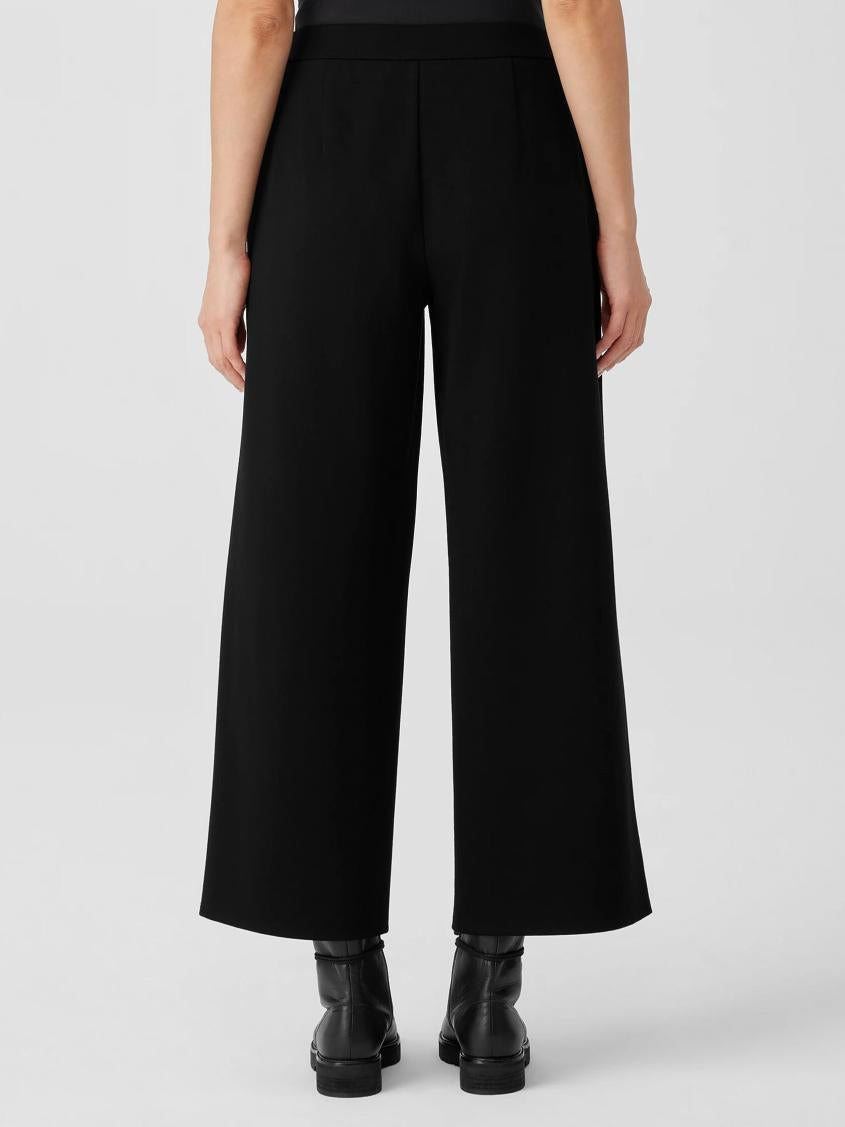Eileen Fisher Pants, Shorts &amp; Jumpsuits | Washable Flex Ponte Wide-Leg Pant Black - Women