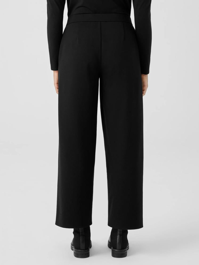 Eileen Fisher Pants, Shorts &amp; Jumpsuits | Washable Flex Ponte Wide-Leg Pant Black - Women