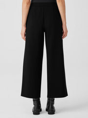 Eileen Fisher Pants, Shorts &amp; Jumpsuits | Washable Flex Ponte Wide-Leg Pant Black - Women