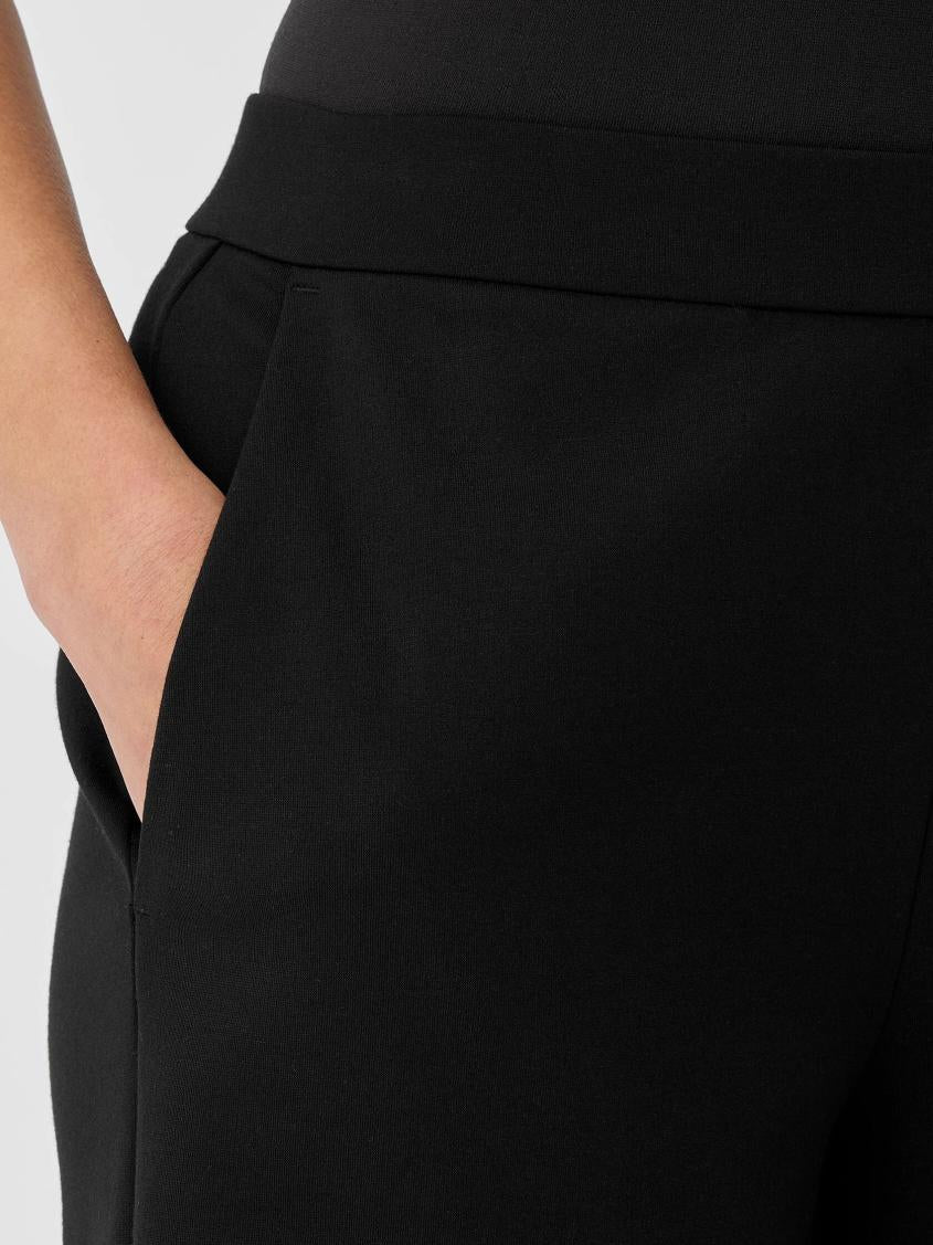 Eileen Fisher Pants, Shorts &amp; Jumpsuits | Washable Flex Ponte Wide-Leg Pant Black - Women