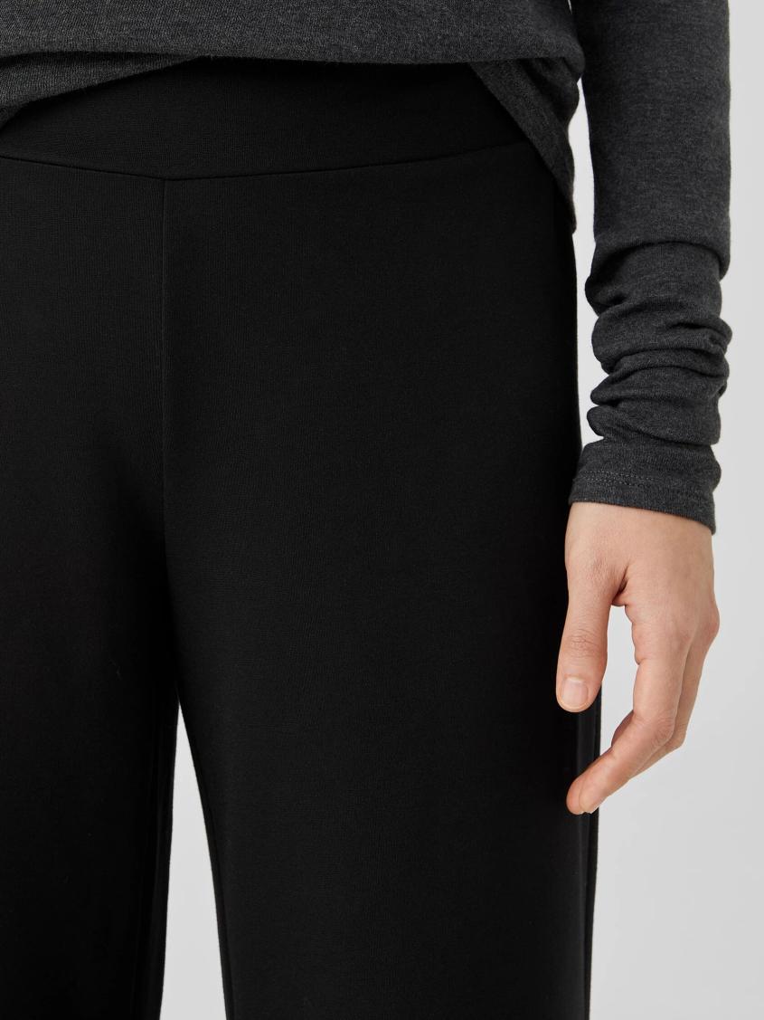 Eileen Fisher Pants, Shorts &amp; Jumpsuits | Washable Flex Ponte Wide-Leg Pant Black - Women