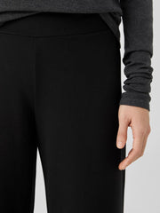 Eileen Fisher Pants, Shorts &amp; Jumpsuits | Washable Flex Ponte Wide-Leg Pant Black - Women