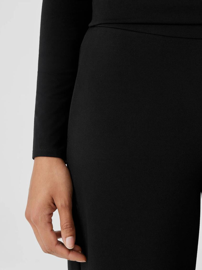 Eileen Fisher Pants, Shorts &amp; Jumpsuits | Washable Flex Ponte Wide-Leg Pant Black - Women