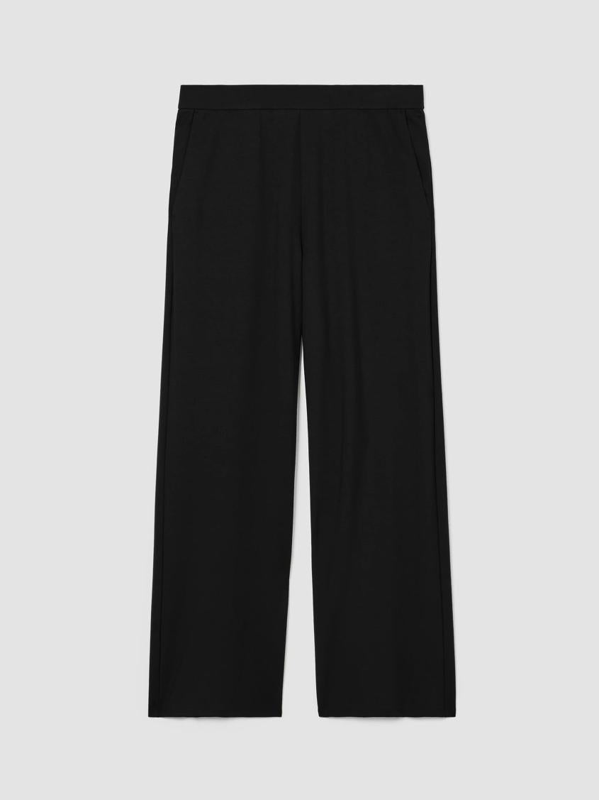 Eileen Fisher Pants, Shorts &amp; Jumpsuits | Washable Flex Ponte Wide-Leg Pant Black - Women